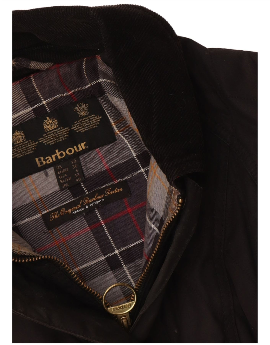 Barbour Veste matelassée pour femme UK 10 Small Noir