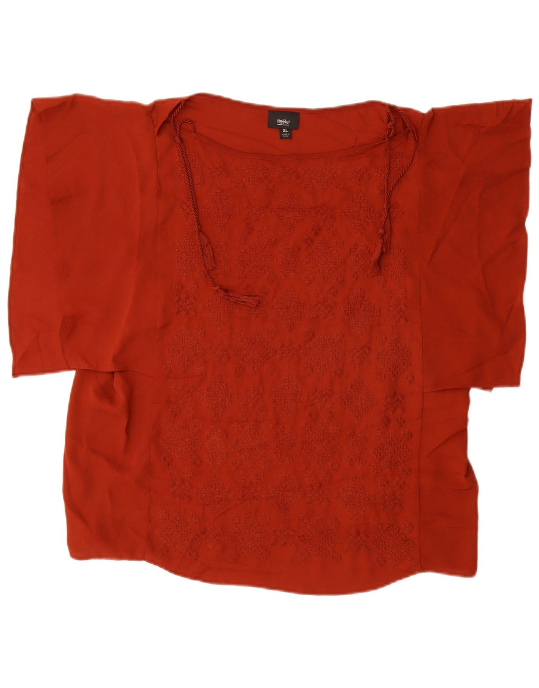 MOSSIMO Chemisier chauve-souris pour femme UK 18 XL Marron géométrique Polyester