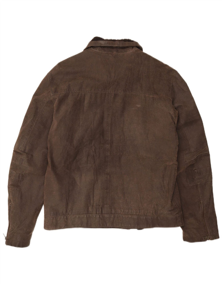 Veste en cuir homme Basic IT 52 XL cuir marron