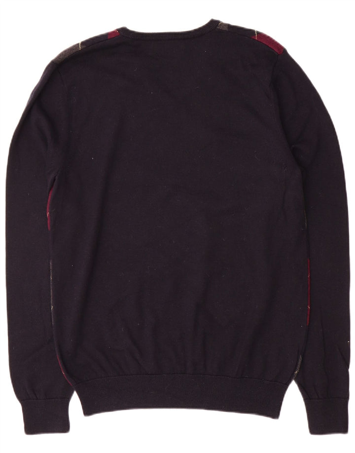 Fred Perry Pull col V Homme Bleu Marine Moyen Argyle/Diamant