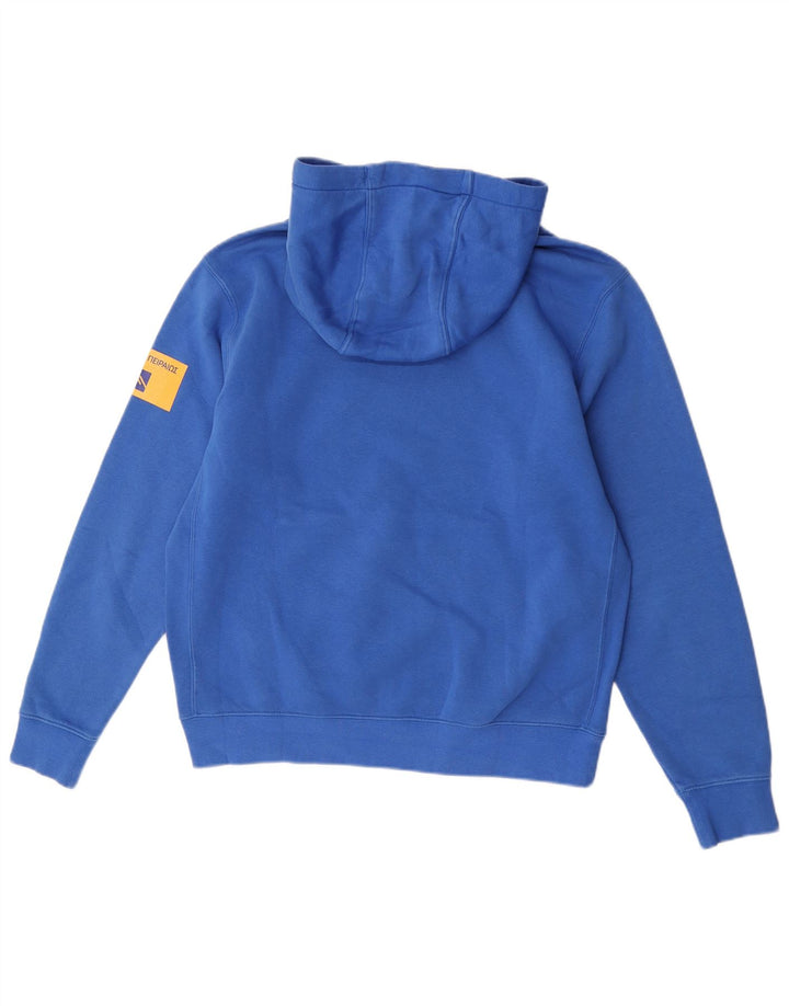 Nike Pull à capuche graphique en coton bleu moyen pour homme