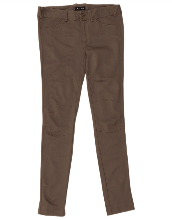 MASSIMO DUTTI Pantalon décontracté skinny pour femme EU 36 XS W26 L29 Kaki Modal