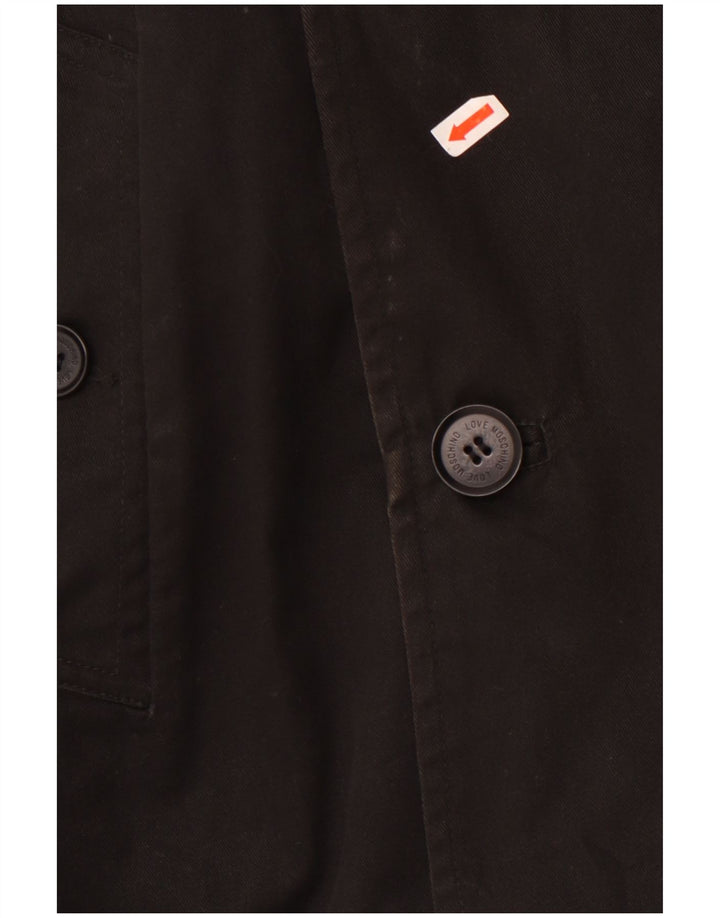 Moschino Caban Homme UK 42 XL Coton Noir