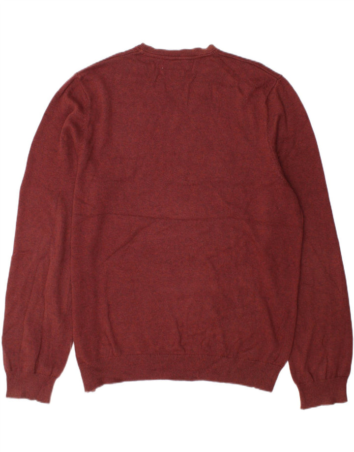 Marks & Spencer Pull col V pour homme XL en coton marron
