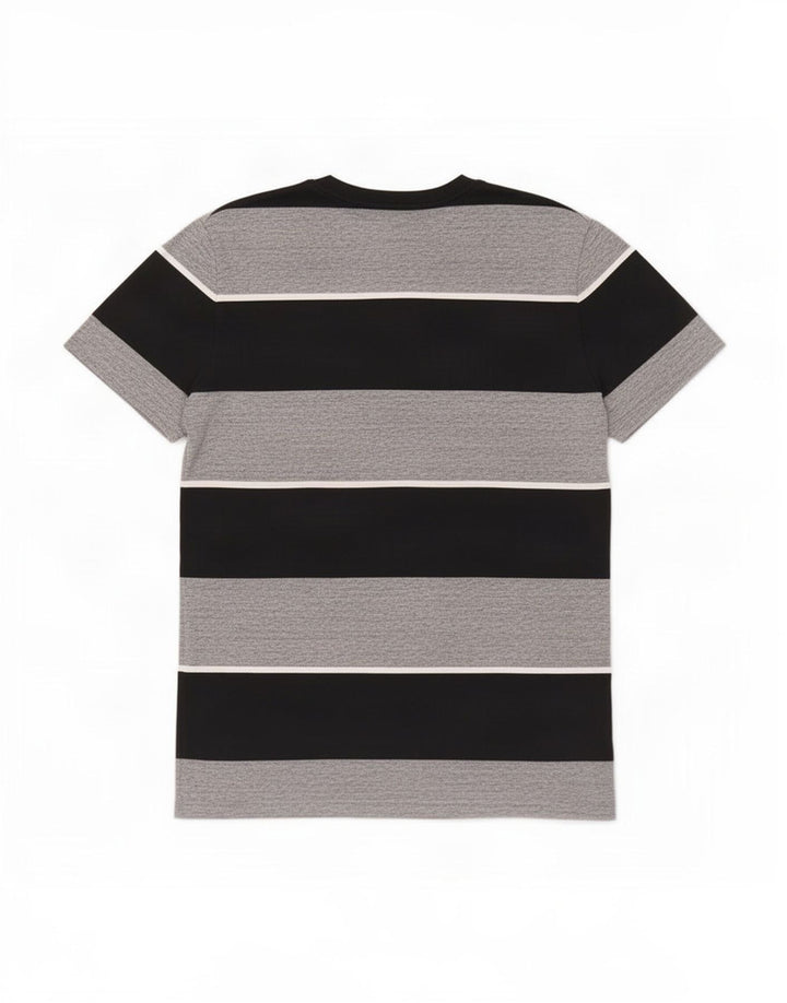Superdry T-Shirt Homme Gris Moyen Rayé Coton