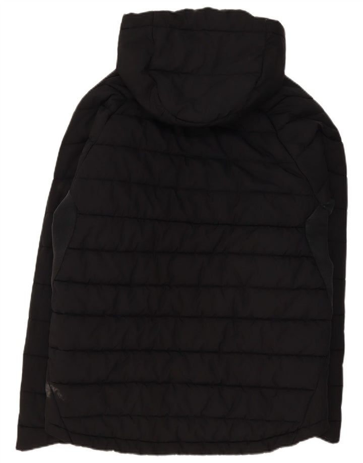 Nike Veste matelassée à capuche pour homme UK 40 Large Noir Polyester