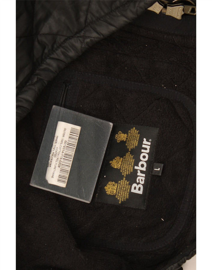 Barbour Veste matelassée pour homme UK 40 Grand coton noir