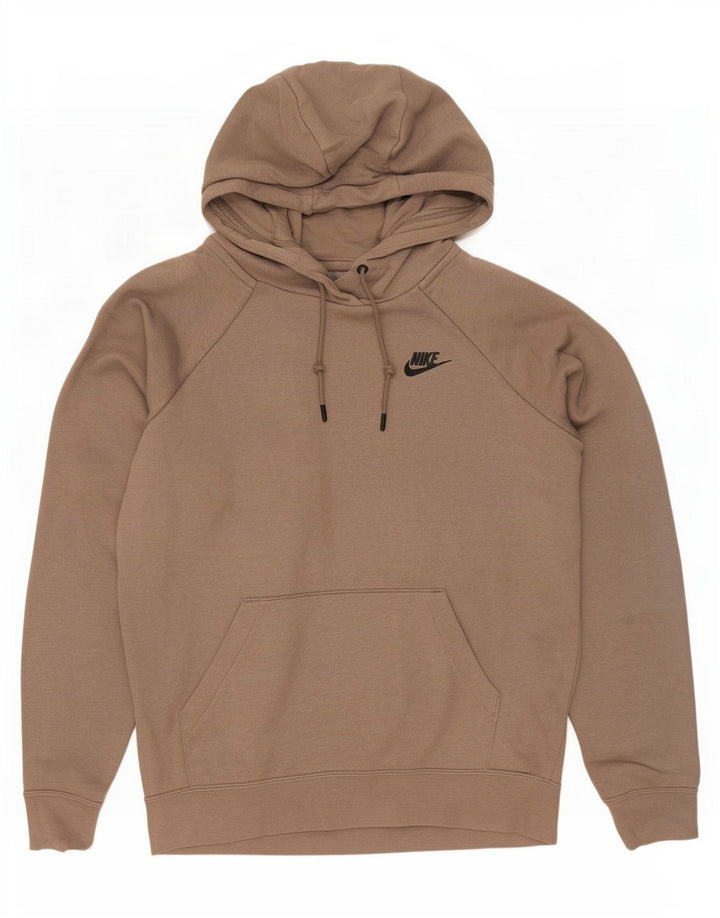 Nike Pull à capuche pour homme Petit coton marron