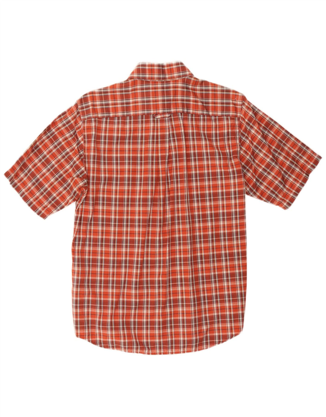 COLUMBIA Chemise à manches courtes pour homme en coton à petits carreaux rouges