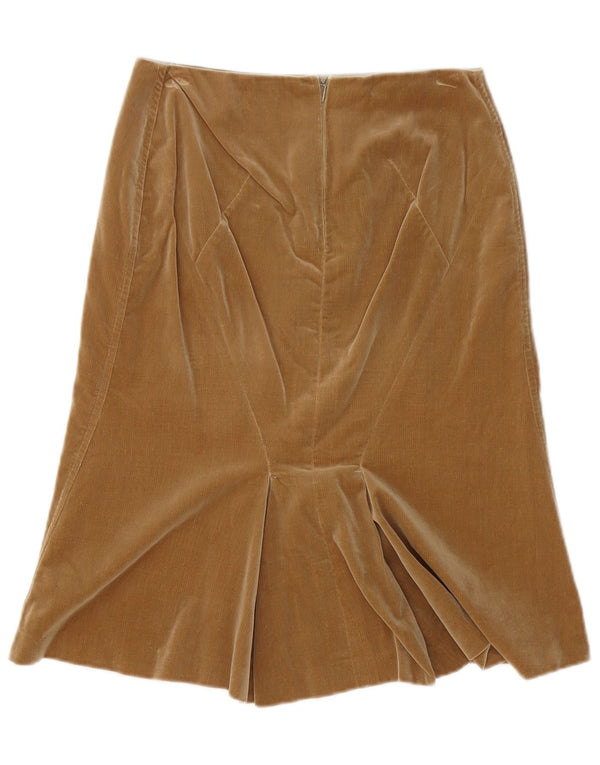 jupe trompette en velours côtelé femme vintage W28 Beige moyen