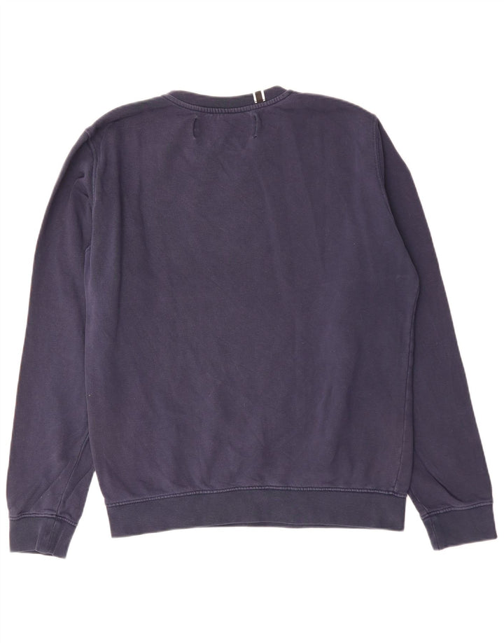 Replay Sweat-Shirt Graphique Homme Bleu Marine Moyen Coton