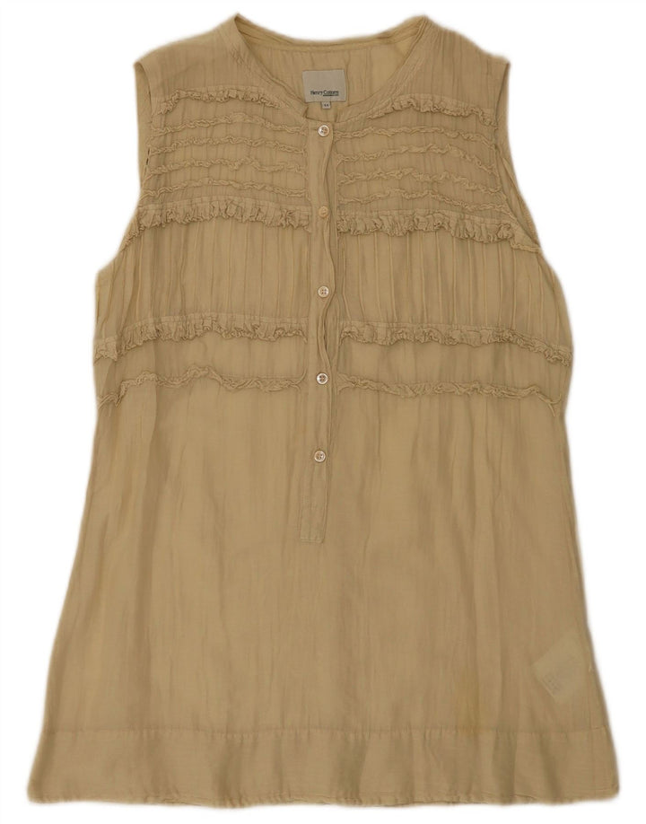 Henry Cottons Tunique sans manches pour femme IT 44 en coton beige moyen