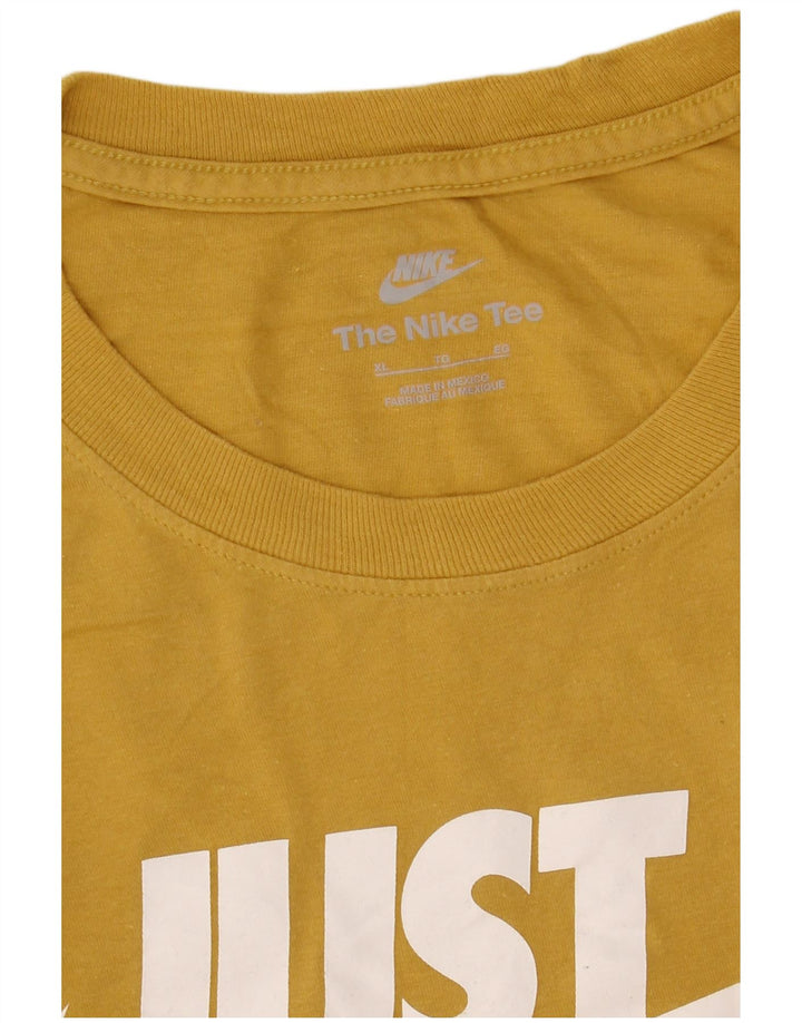 Nike T-shirt graphique pour homme XL Jaune