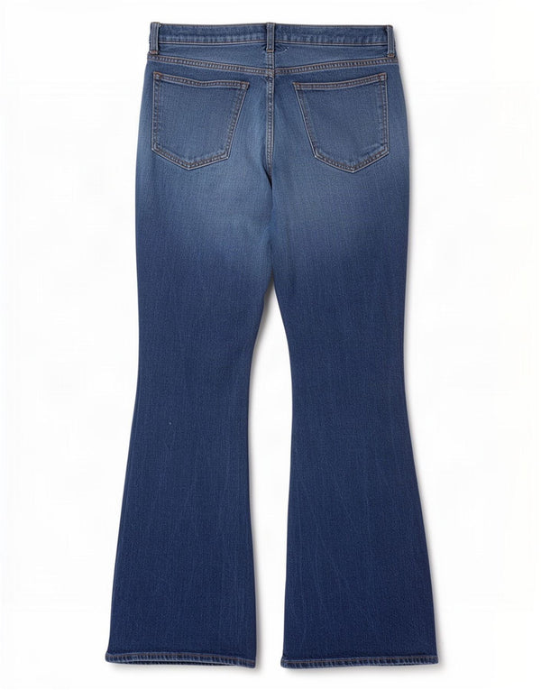 Abercrombie & Fitch Jean évasé Curve pour femme US 16 2XL W33 L33 Bleu