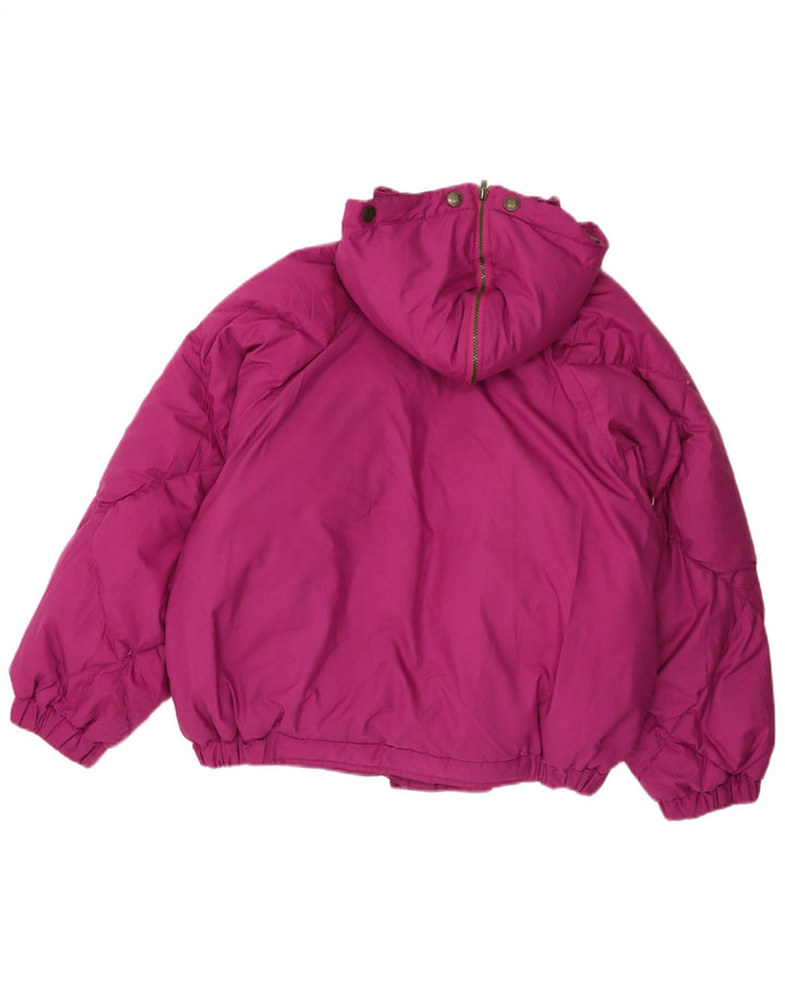 Elho Veste matelassée surdimensionnée à capuche pour femme EU 42 Large Violet Polyester