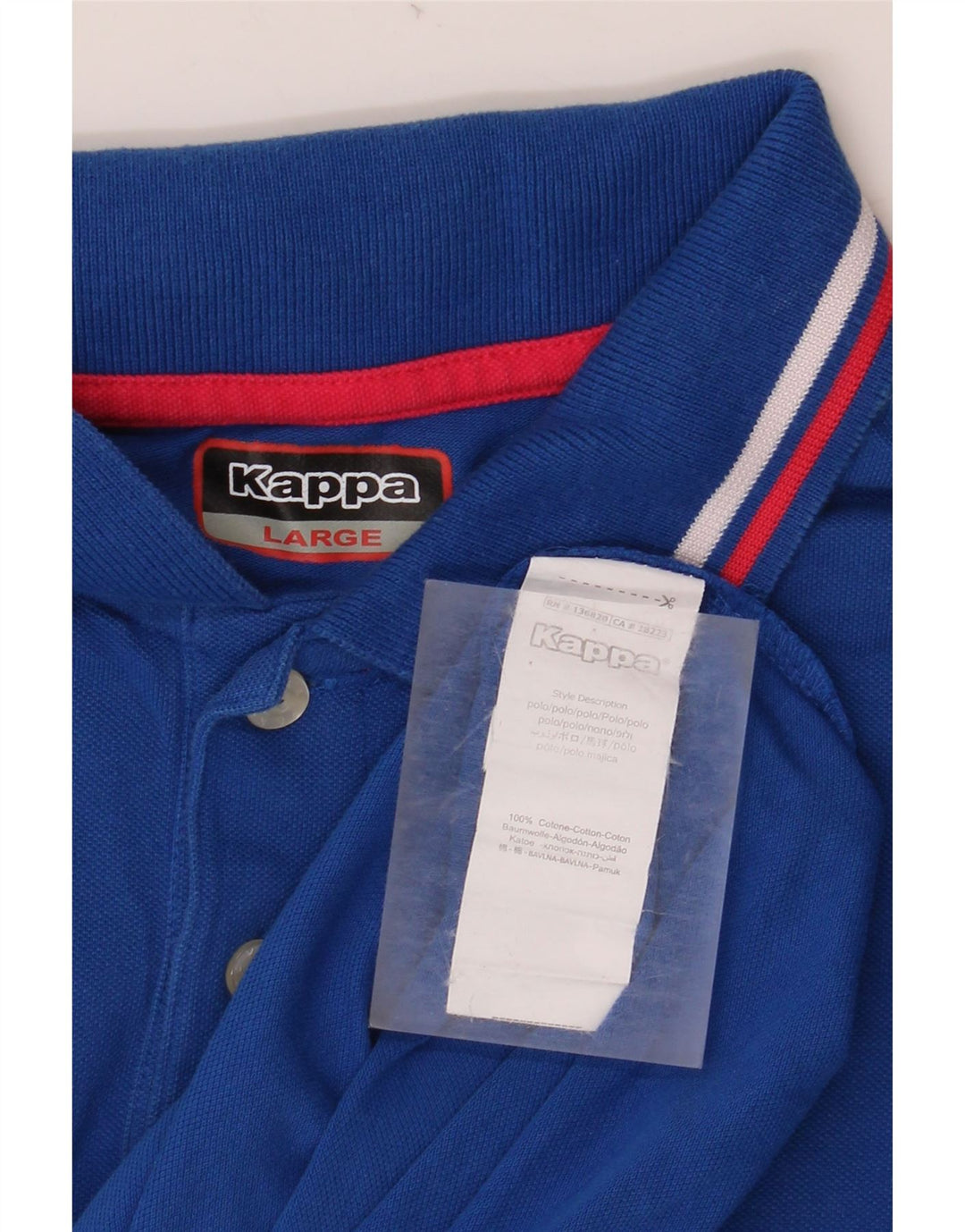 KAPPA Polo Homme Grand Bleu Coton