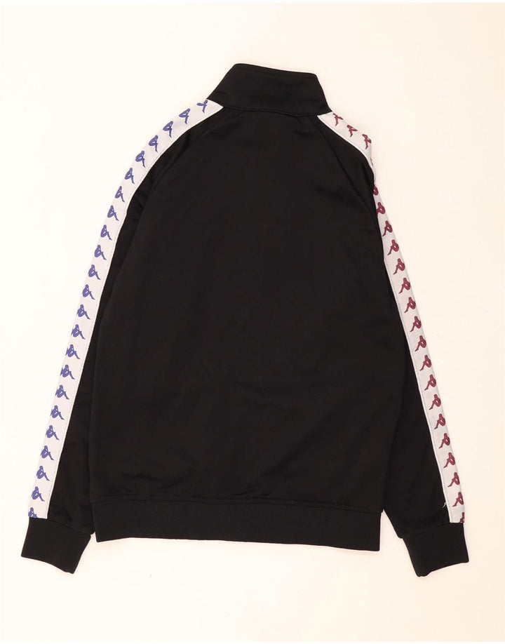 KAPPA Veste de Survêtement Graphique Homme Noir Moyen Polyester Colorblock