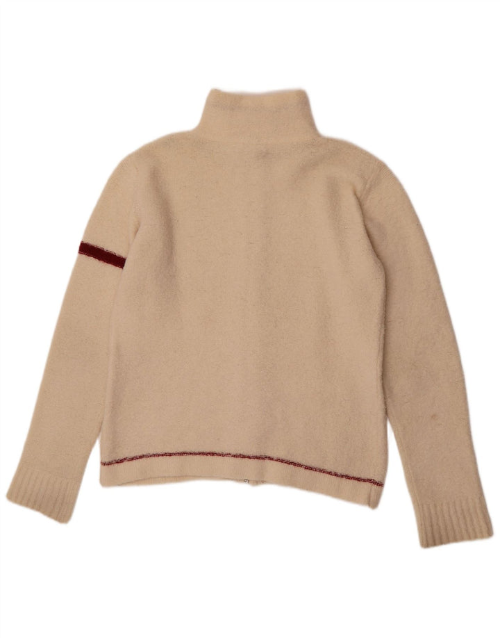 Murphy & Nye Cardigan pour femme UK 14 Medium Off White Colourblock