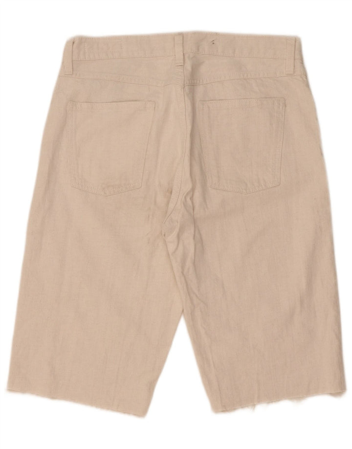 Zara Short en jean pour femme EU 40 Medium W30 Coton blanc