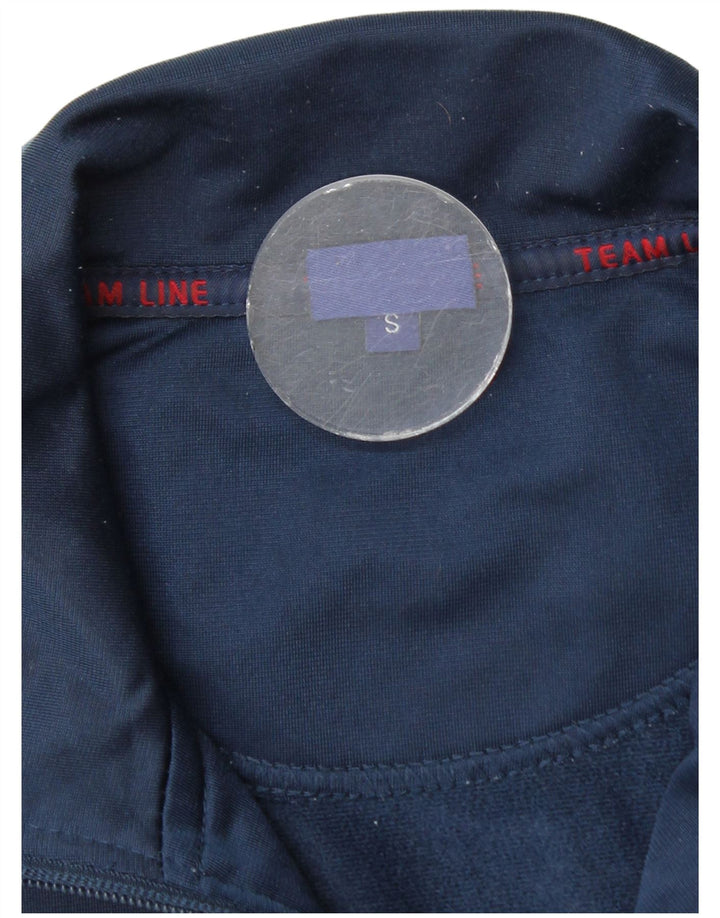 Asics Veste de survêtement pour homme Petit Bleu Marine Colorblock Polyester
