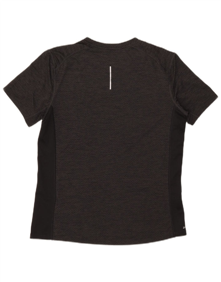 Nike Hommes Dri Fit T-Shirt Haut Kaki Colorblock Polyester