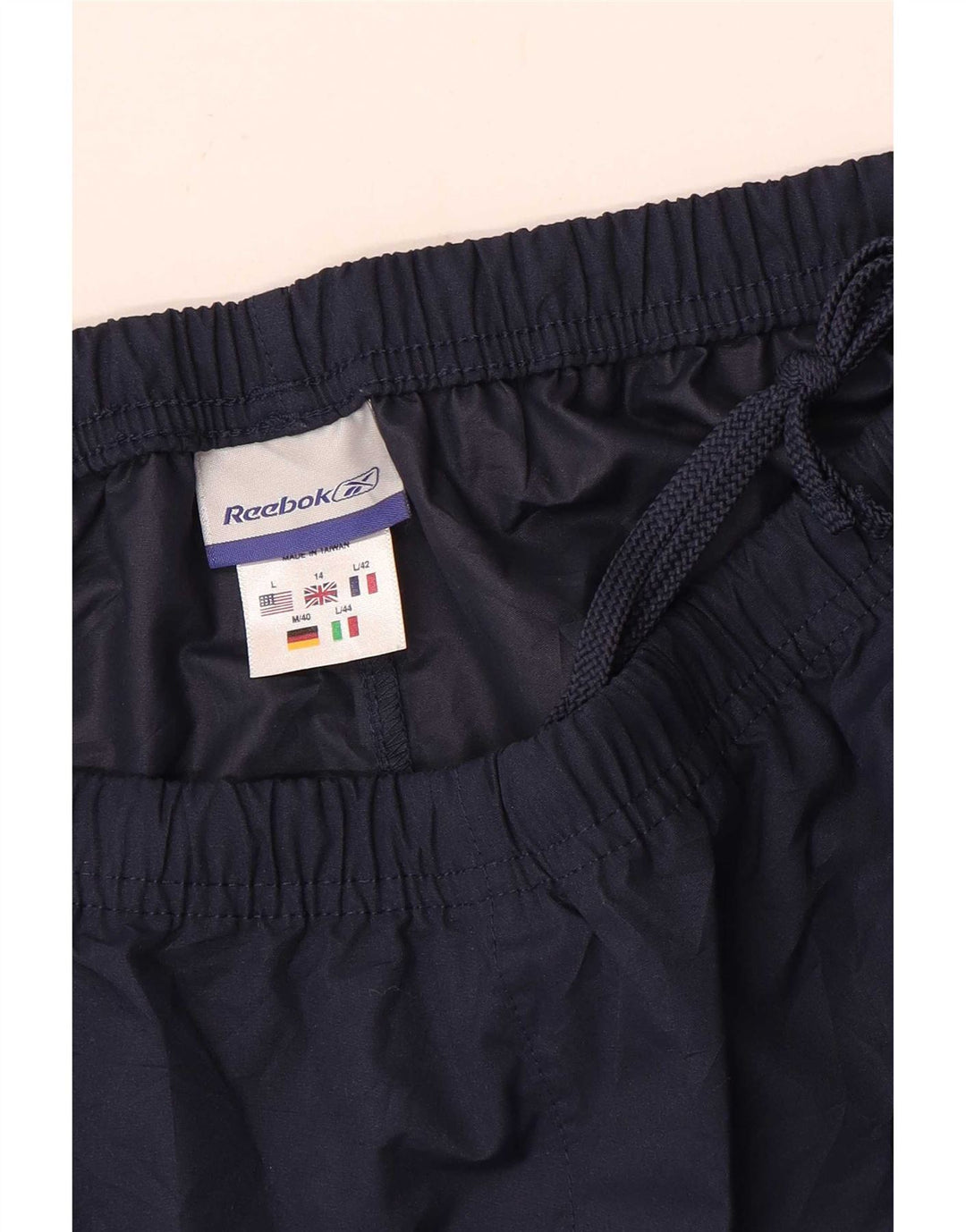 Reebok Pantalon de survêtement pour femme UK 14 Large Bleu marine Polyester