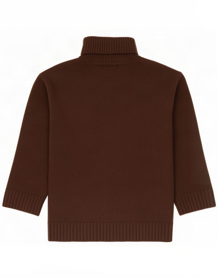 Marks & Spencer Pull col roulé pour femme UK 14 Marron moyen