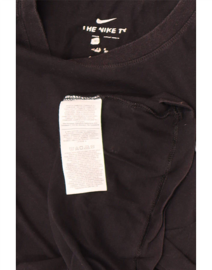 Nike T-Shirt Homme Noir Moyen Coton