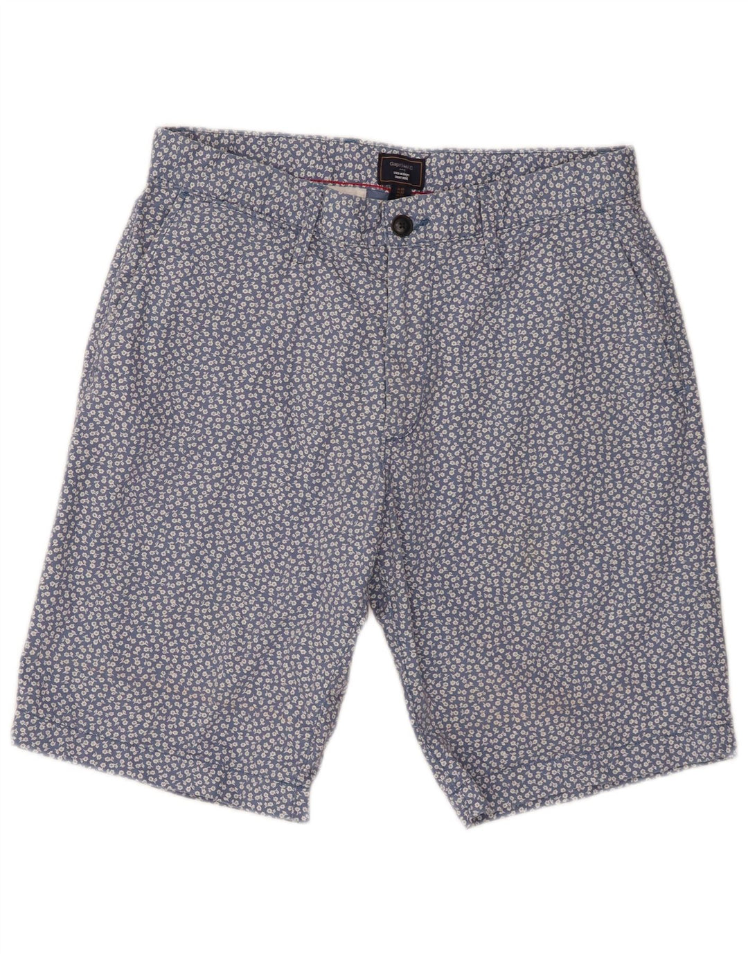 Gap Short Chino Khakis Homme W32 Coton Floral Bleu Moyen