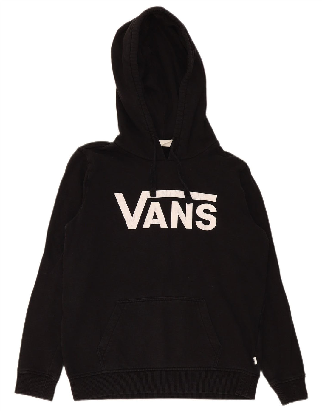 Vans Pull à capuche graphique pour homme Petit coton noir