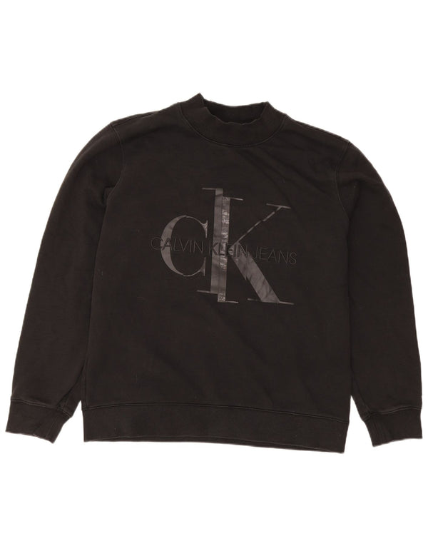 Calvin Klein Jeans Sweat-shirt graphique pour homme XL en coton noir