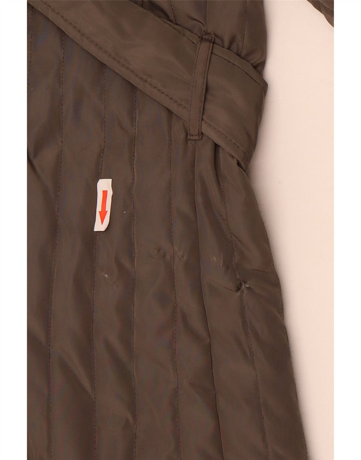 Michael Kors Veste matelassée pour femme UK 18 XL Marron Polyester