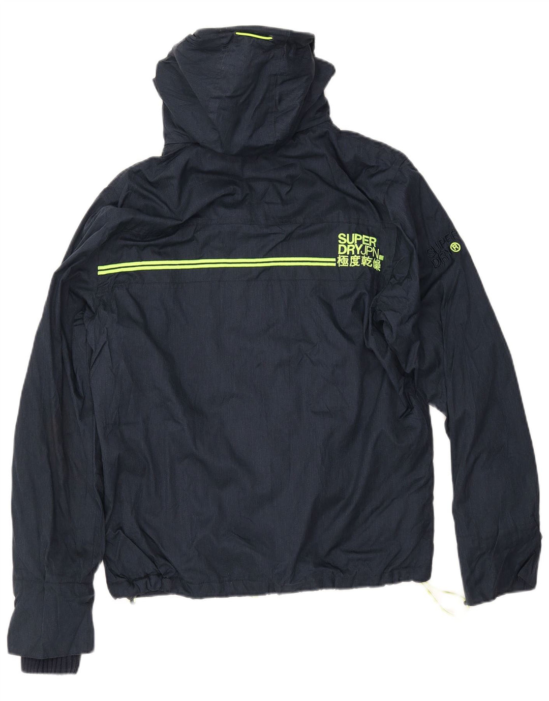 SUPERDRY Veste coupe-vent à capuche Windcheater pour homme UK 38 Bleu marine moyen