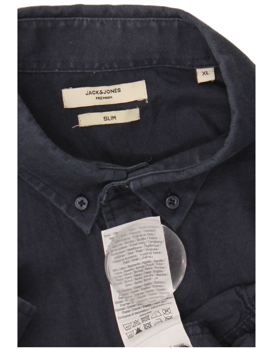Jack & Jones Chemise Slim XL Bleu Marine Coton Homme