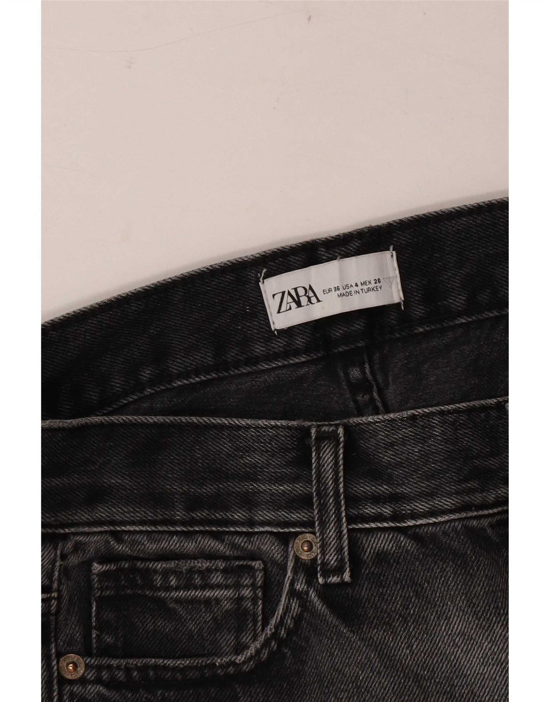 Zara Jean évasé pour femme EU 36 XS W26 L30 Gris