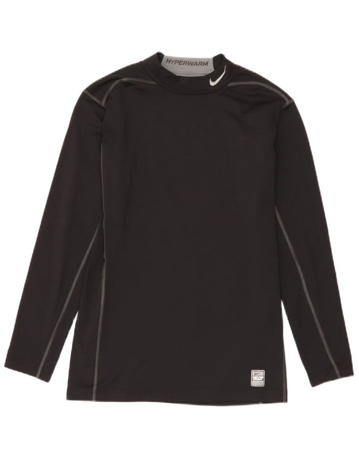 Nike Haut à manches longues pour homme en polyester color block Noir Large
