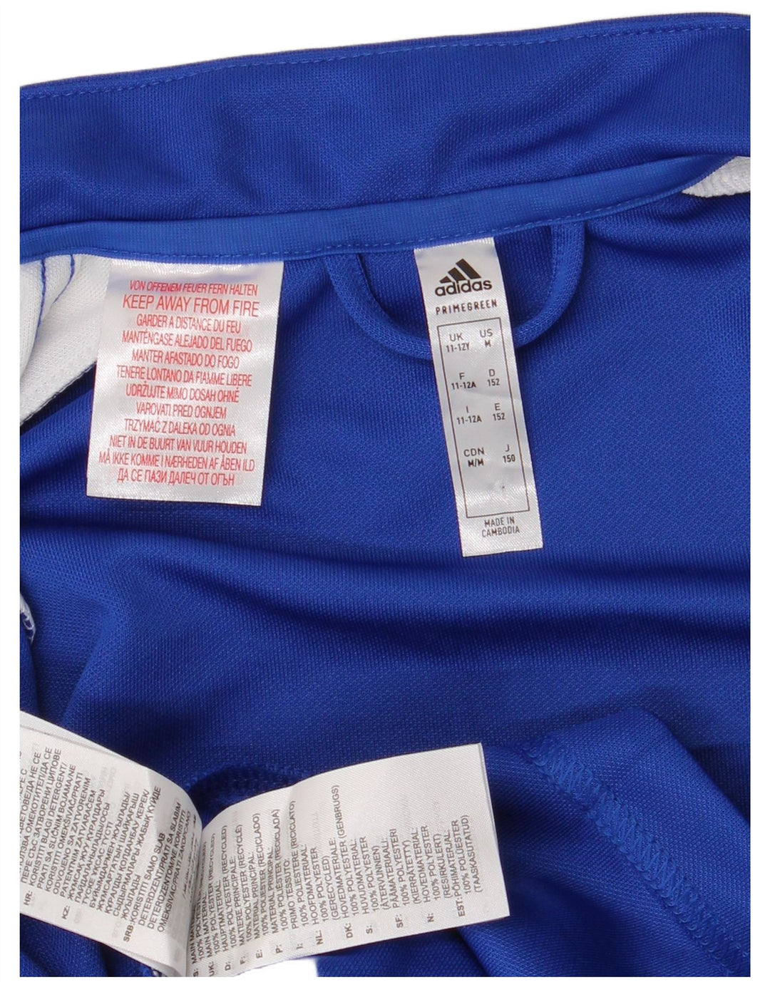 Veste de survêtement Adidas Garçon Aeroready 11-12 ans Bleu Polyester
