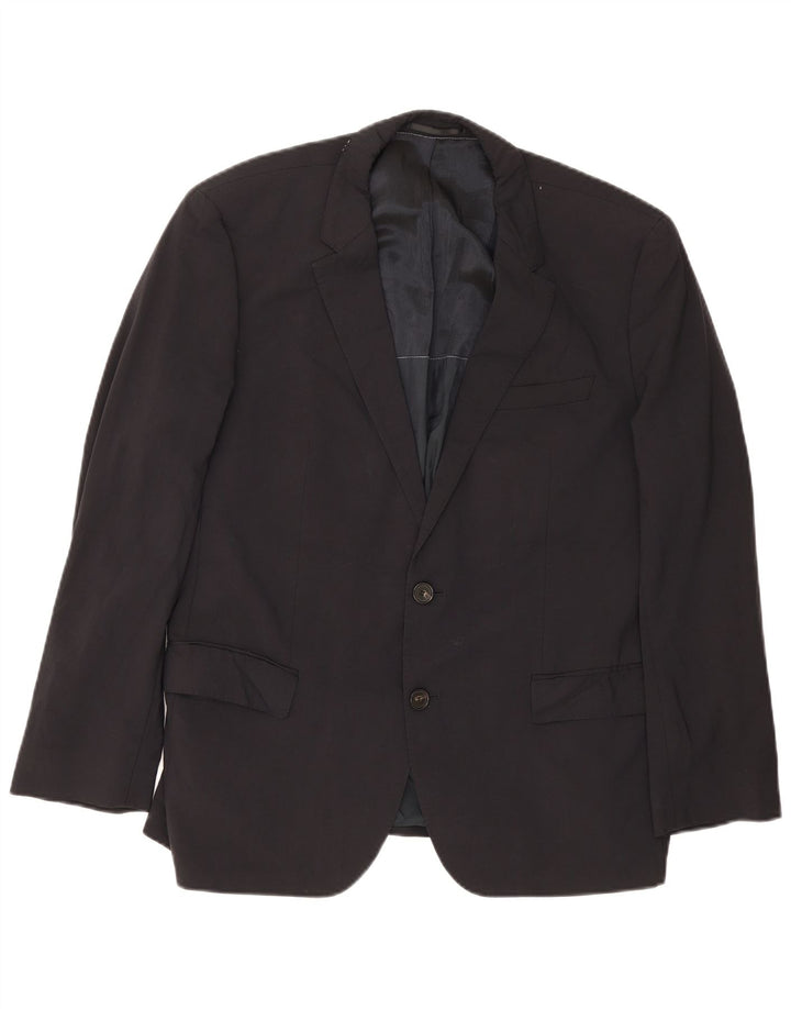 Hugo Boss Veste blazer à 2 boutons pour homme EU 54 2XL Bleu marine Laine vierge