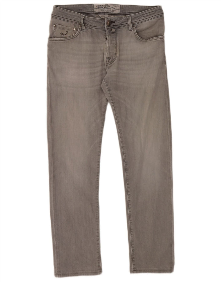 Jacob Cohen Jean Slim Homme W34 L30 Gris Coton