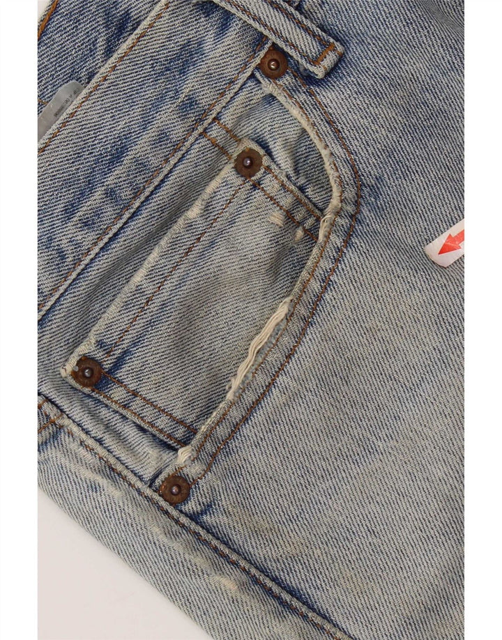Levi's Jean Droit 505 Vieilli Homme W34 L28 Bleu Coton