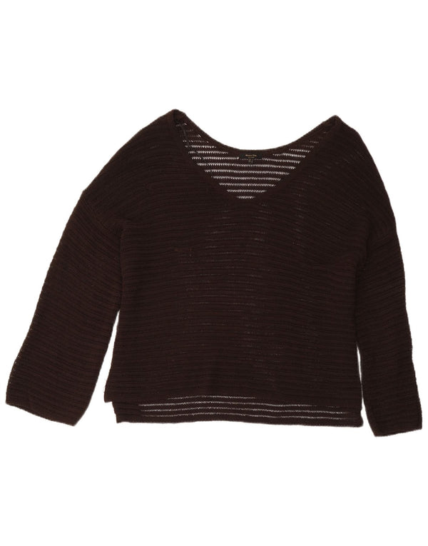 Massimo Dutti Chemisier surdimensionné à manches longues pour femme UK 10 Petit Marron