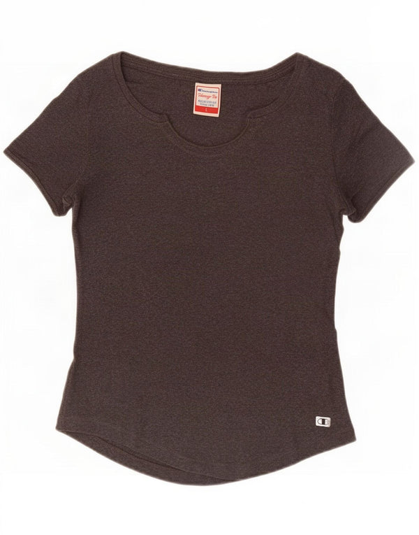 Champion T-shirt Heritage Fit pour femme UK 14 Large Gris