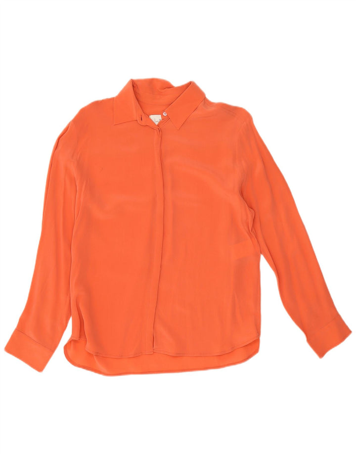 Intrend Chemise Chemisier Femme UK 10 Petite Soie Orange