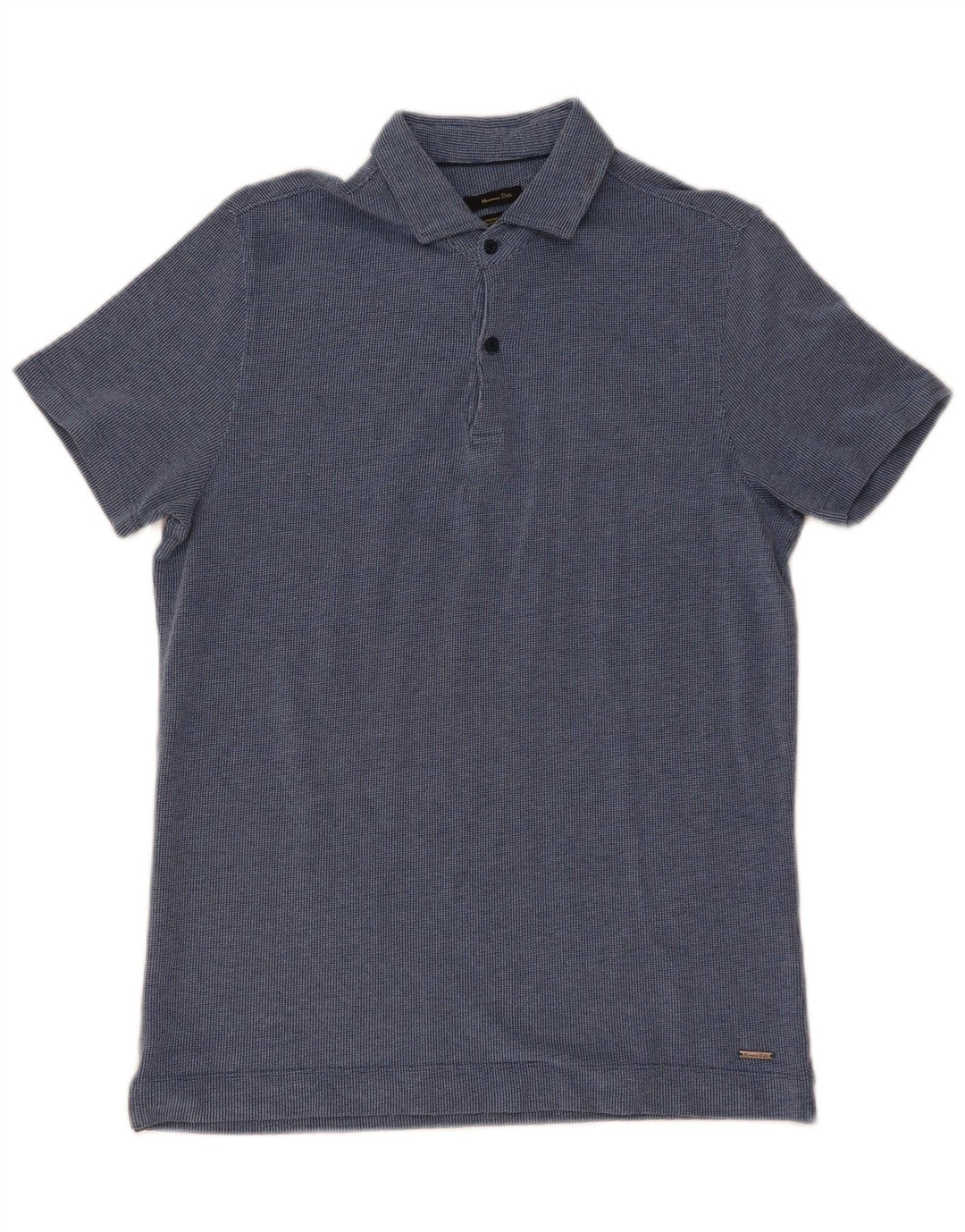 Massimo Dutti Polo Homme Grand Bleu Marine Coton