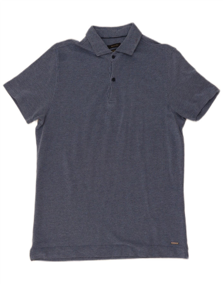 Massimo Dutti Polo Homme Grand Bleu Marine Coton