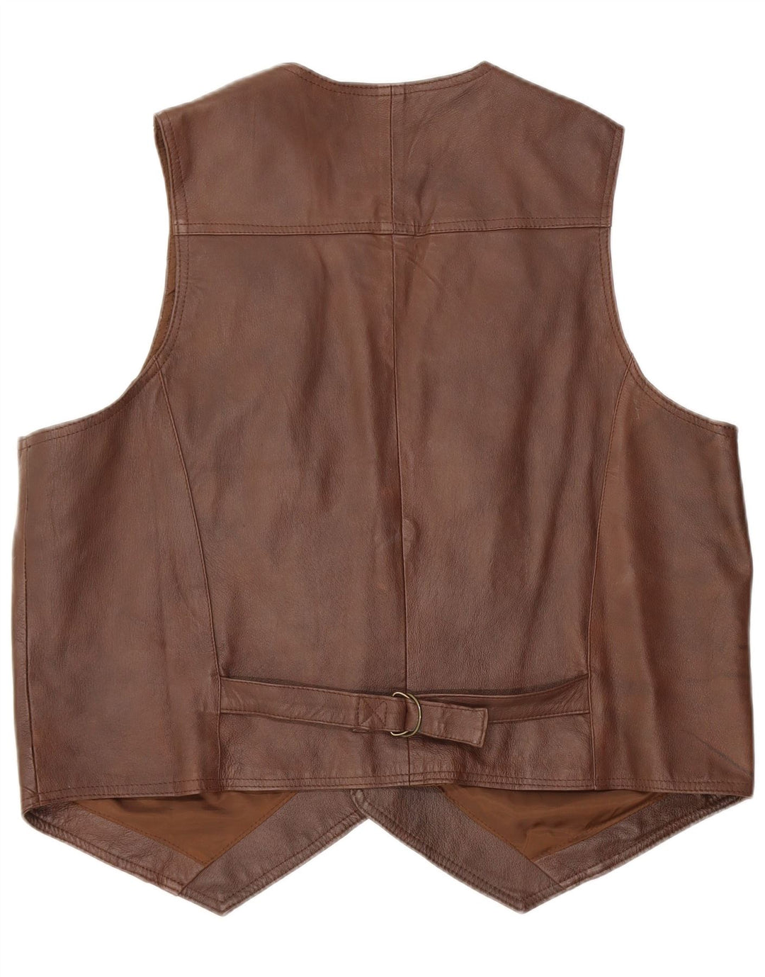 John F Gee Gilet en cuir pour homme XL Marron