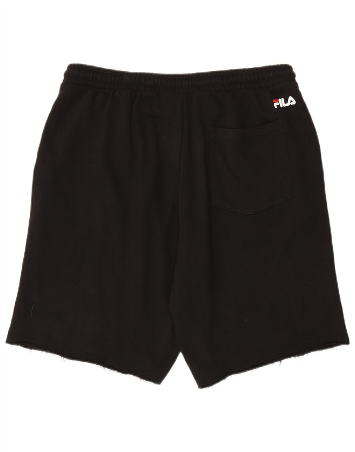 FILA Short de Sport Graphique Homme 2XL Noir
