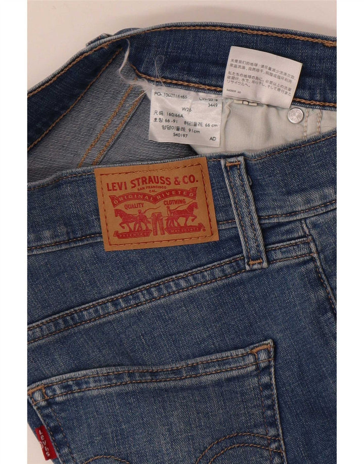 Levi's Short En Jean Déchiré W26 Femme Petit Bleu