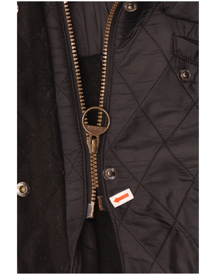 Barbour Veste matelassée pour femme UK 16 Large Noir Polyamide