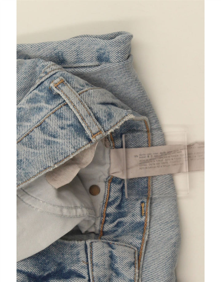 ZARA Jean large pour femme EU 40 Medium W30 L32 Bleu Coton